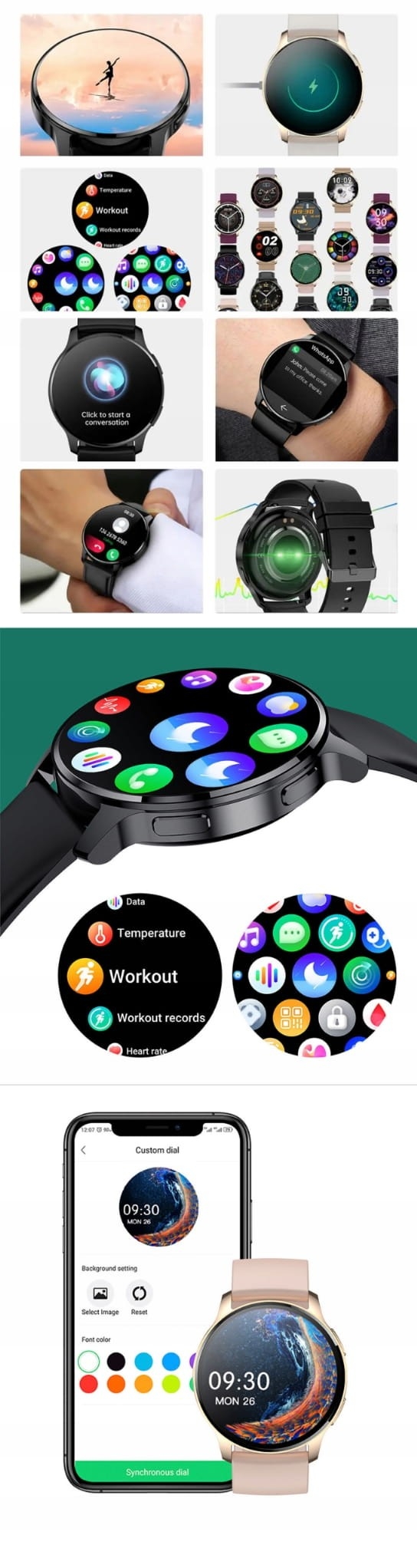 Smartwatch  Fitonme  I50 czarny