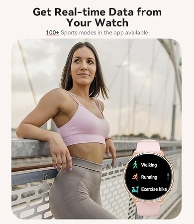 Smartwatch damski, Fitonme I50 , dwa paski biały fioletowy