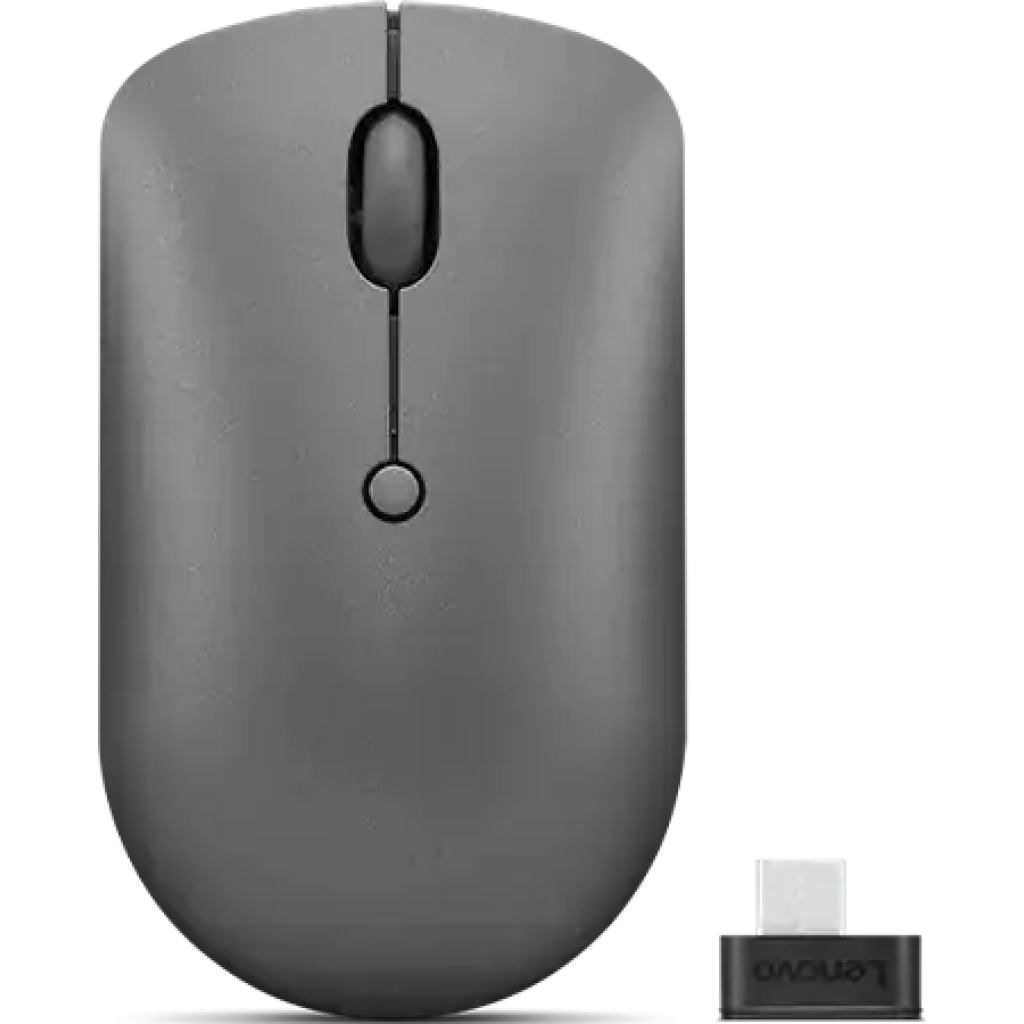 Bezprzewodowa mysz kompaktowa Lenovo | 540 | Czerwony czujnik optyczny | Bezprzewodowa | 2.4G przez odbiornik USB-C | Storm Grey | 1 rok(y)