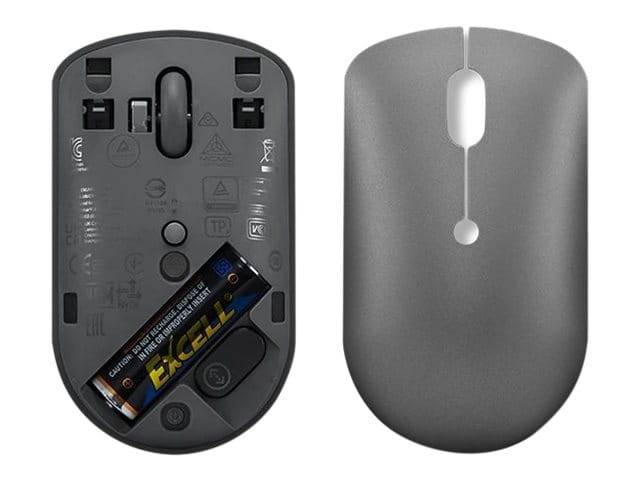 Bezprzewodowa mysz kompaktowa Lenovo | 540 | Czerwony czujnik optyczny | Bezprzewodowa | 2.4G przez odbiornik USB-C | Storm Grey | 1 rok(y)