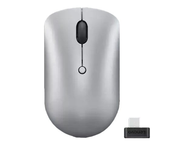Bezprzewodowa mysz kompaktowa  Lenovo 540  Czerwony czujnik optyczny | Bezprzewodowa | 2.4G bezprzewodowa przez odbiornik USB-C | Chmurowa szarość | 1 rok(i)