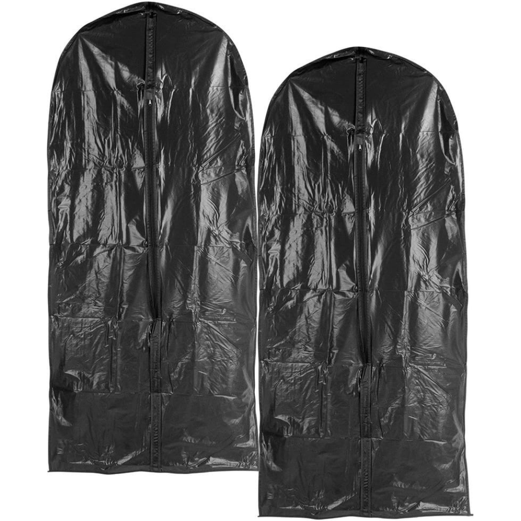 Pokrowiec na ubrania, Zestaw 2 pokrowców na ubrania 60x135 cm – ochrona w domu i podróży