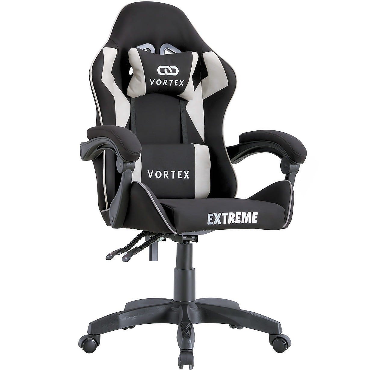Fotel gamingowy EXTREME Vortex Light Gray – tkanina, ergonomia, regulacja