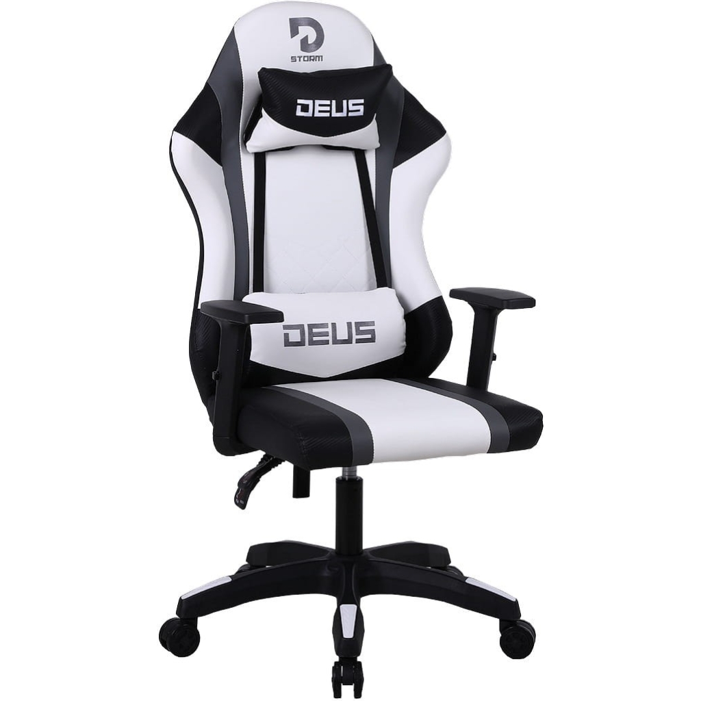 Fotel gamingowy DEUS Storm – ergonomia, regulacja, poduszki, design