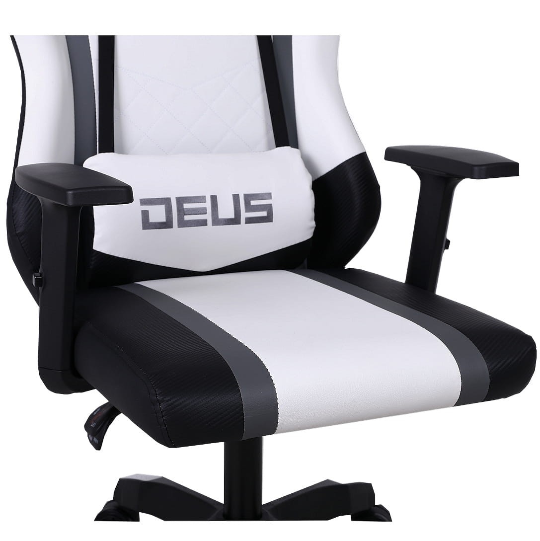 Fotel gamingowy DEUS Storm – ergonomia, regulacja, poduszki, design