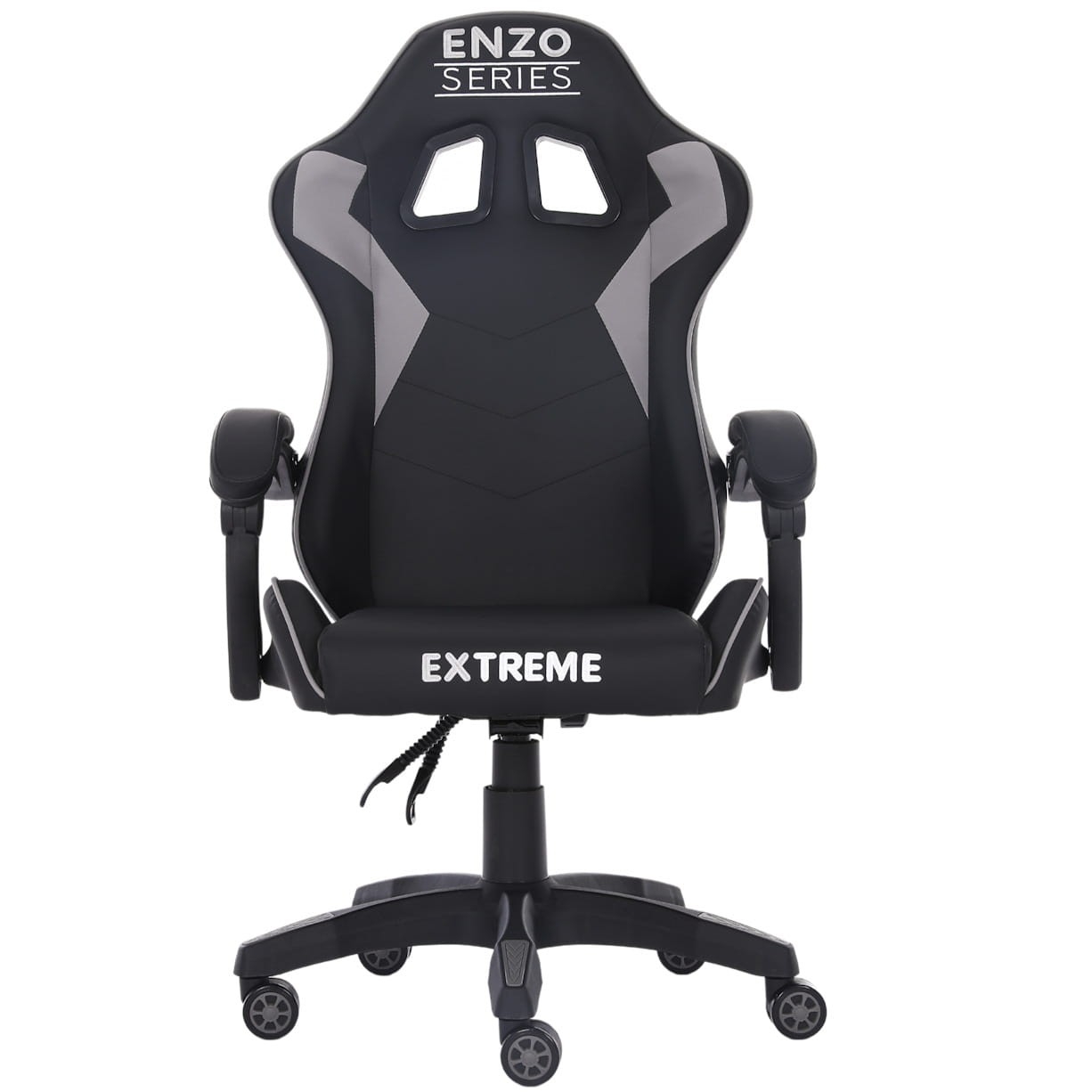 Fotel gamingowy ENZO Extreme Gray — ergonomiczny, regulowany do 135°