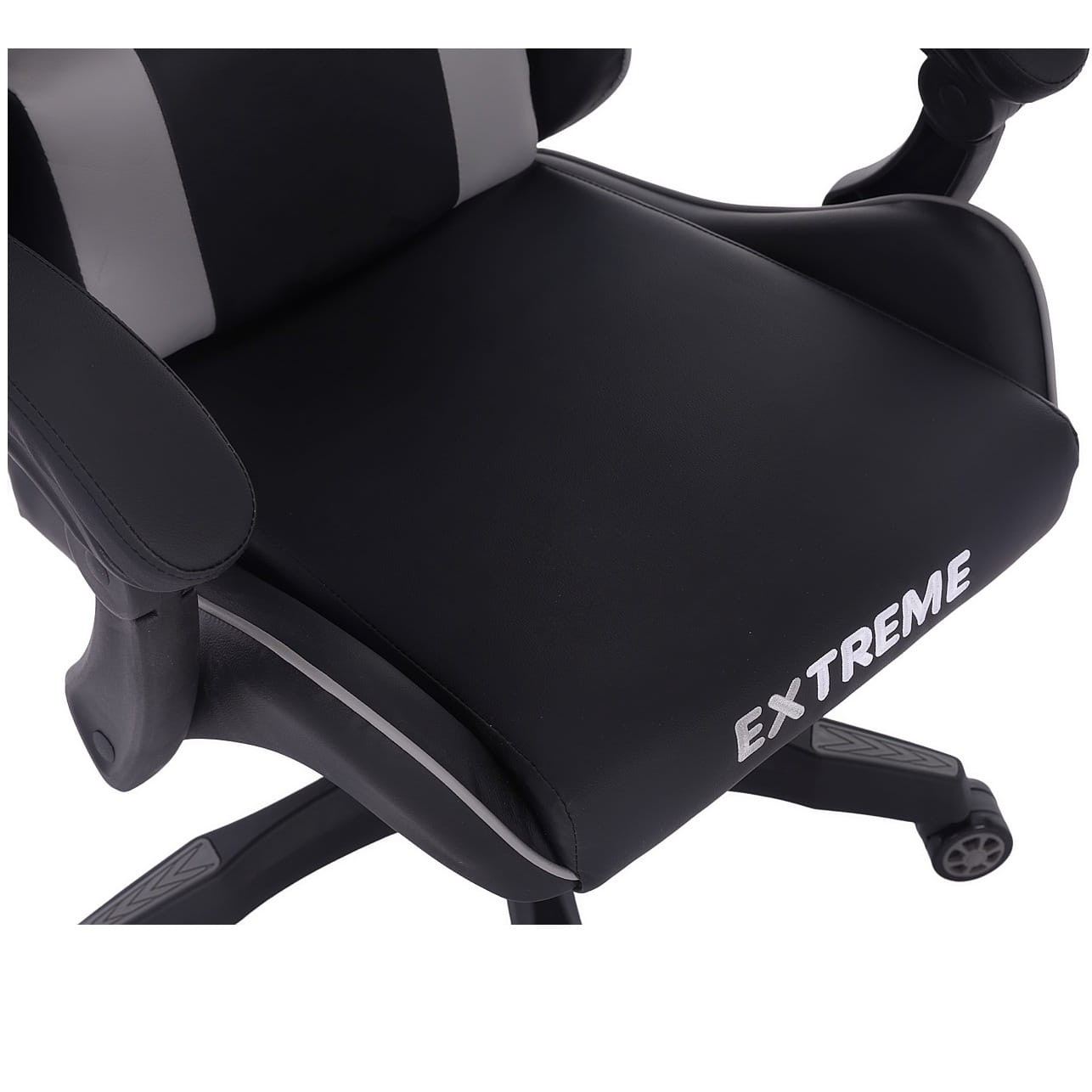 Fotel gamingowy ENZO Extreme Gray — ergonomiczny, regulowany do 135°
