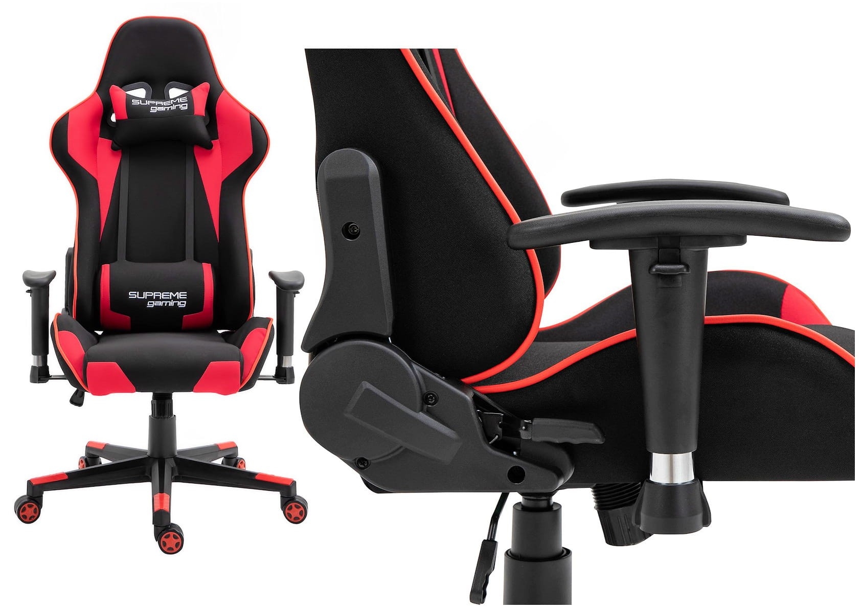 Fotel gamingowy PlayMaker Black/Red