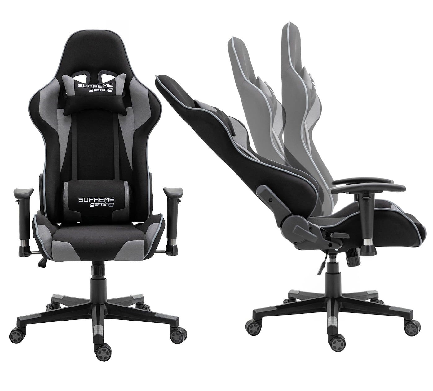 Fotel gamingowy PlayMaker Black/Gray