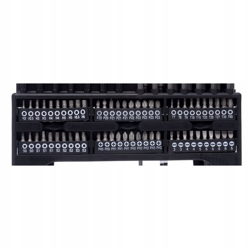 ZESTAW ŚRUBOKRĘTÓW I BITÓW STOJAK 122 ELEMENTÓW KD10958