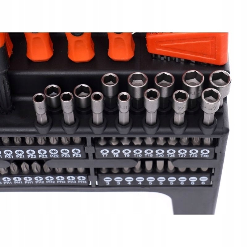 ZESTAW ŚRUBOKRĘTÓW I BITÓW STOJAK 122 ELEMENTÓW KD10958