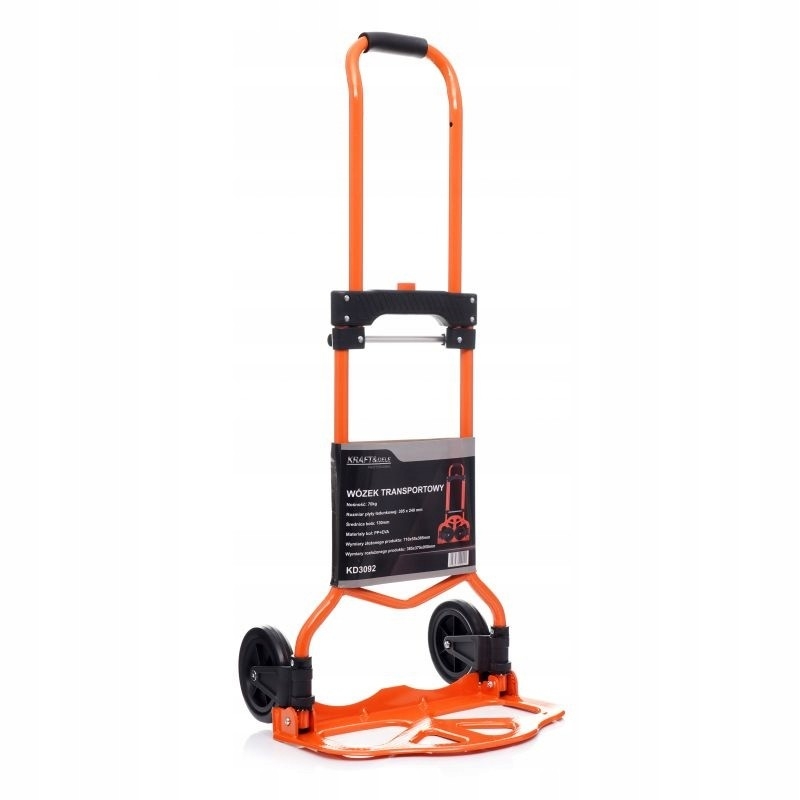 Wózek Transportowy Magazynowy Składany Aluminium 70kg Kraft&Dele
