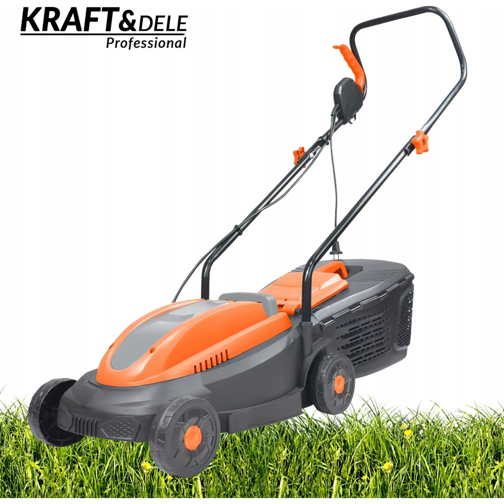 Kosiarka Elektryczna 230V 2600W 3500 RPM Regulacja 20/40/55 mm Kosz 25 L
