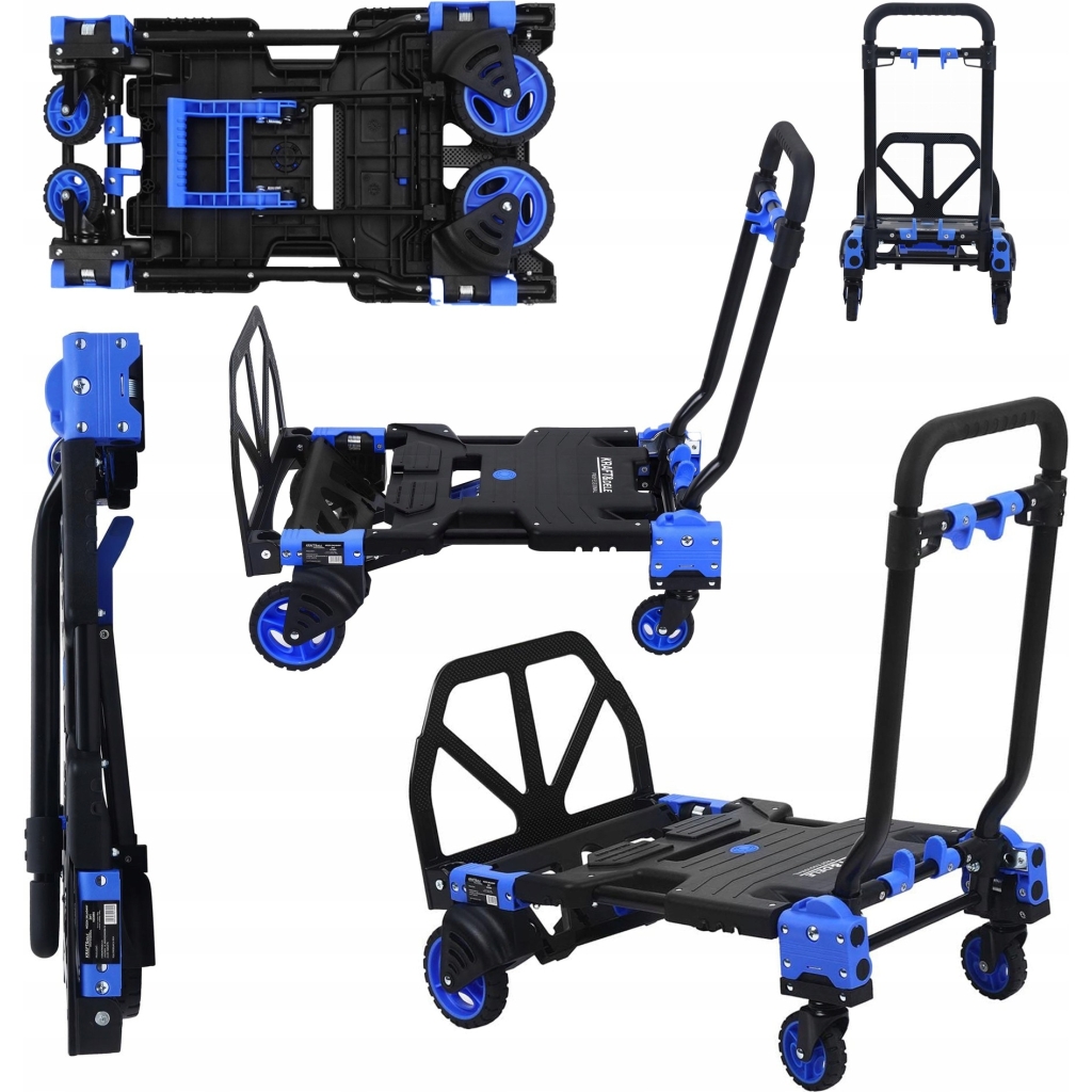 Wózek 2w1 Składany Platforma Transportowy Magazynowy 150 kg Kraft&Dele