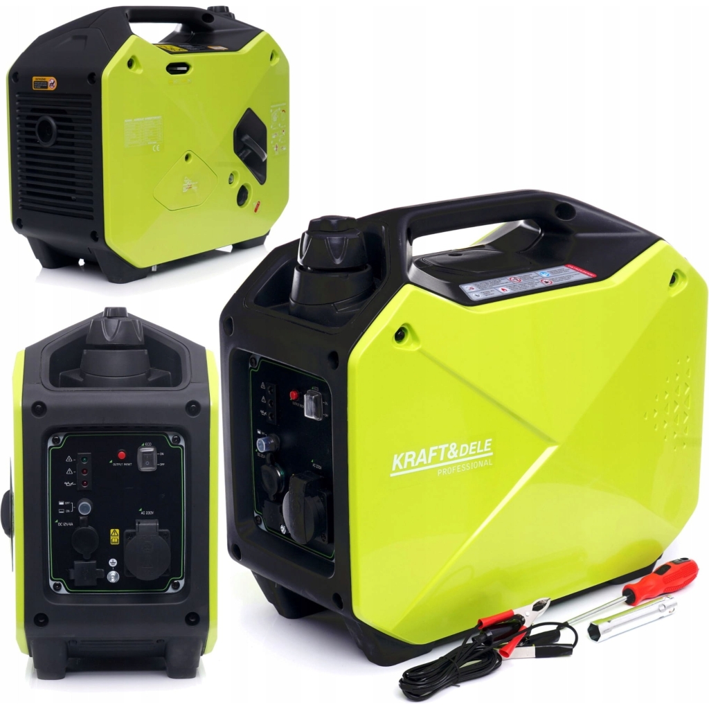 Agregat Prądotwórczy Przenośny Jednofazowy 2.1 KW Benzyna 230V Kraft&Dele