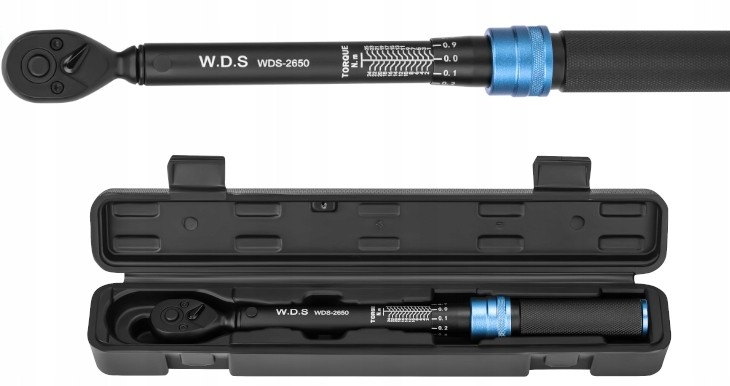 Klucz Dynamometryczny Stal CR-V 1/4"" cala 1-25 Nm W.D.S.
