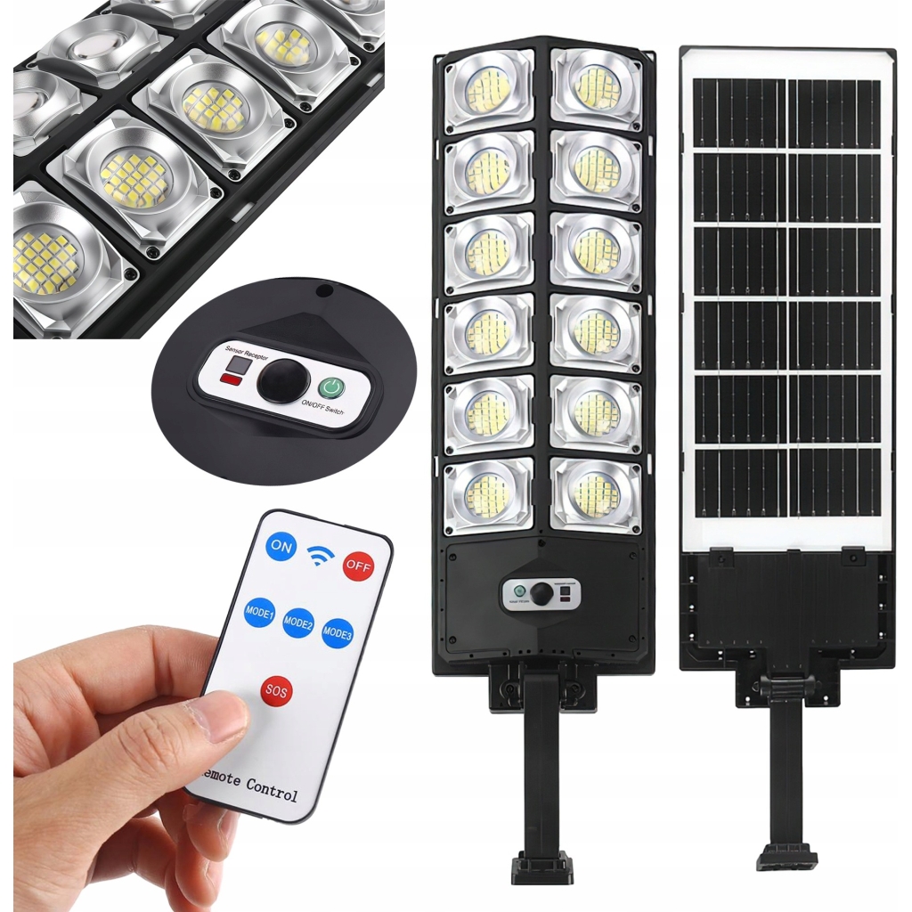 Lampa Uliczna Solarna z Pilotem Kraft&Dele 700W 80000lm IP65
