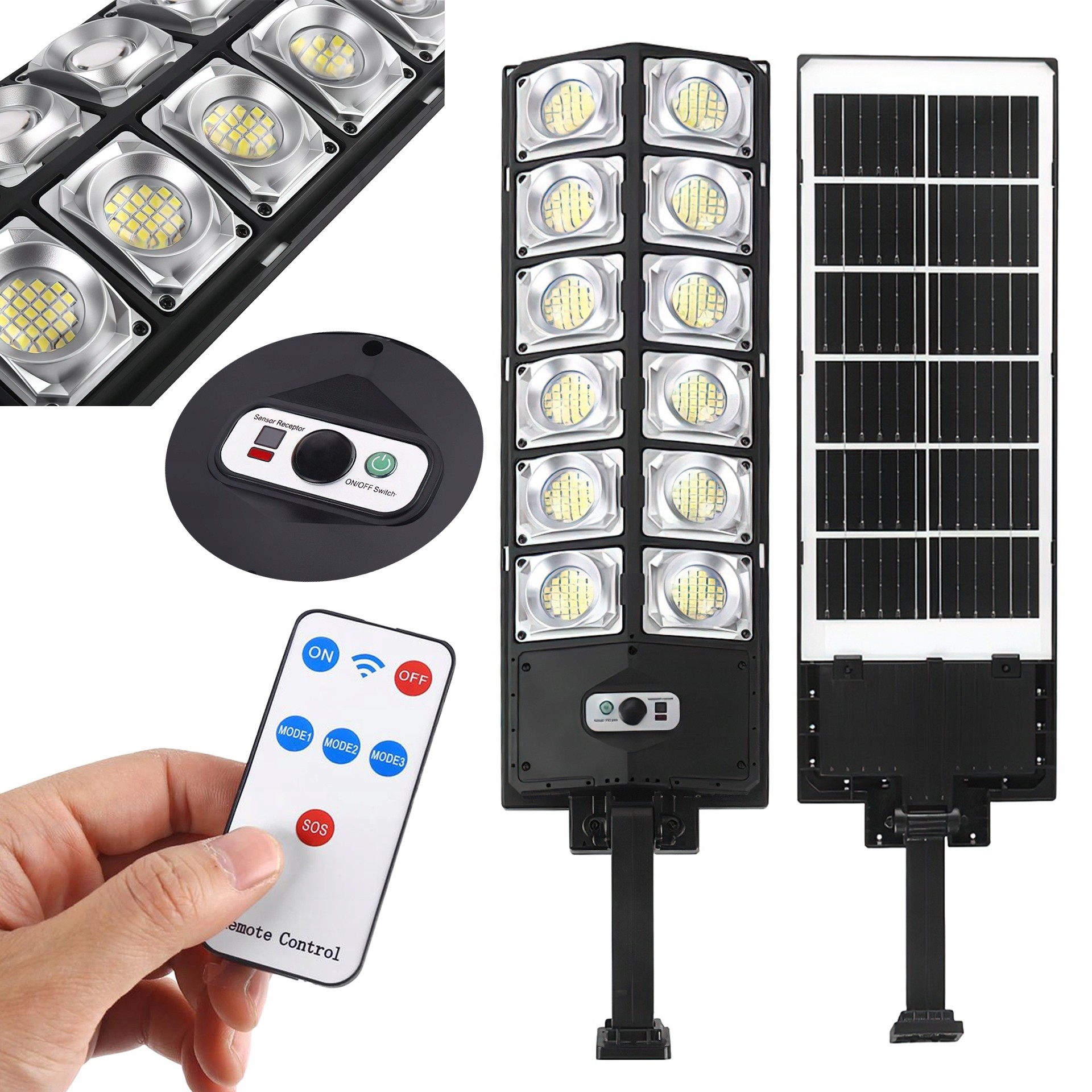 Lampa Uliczna Solarna z Pilotem Kraft&Dele 700W 80000lm IP65