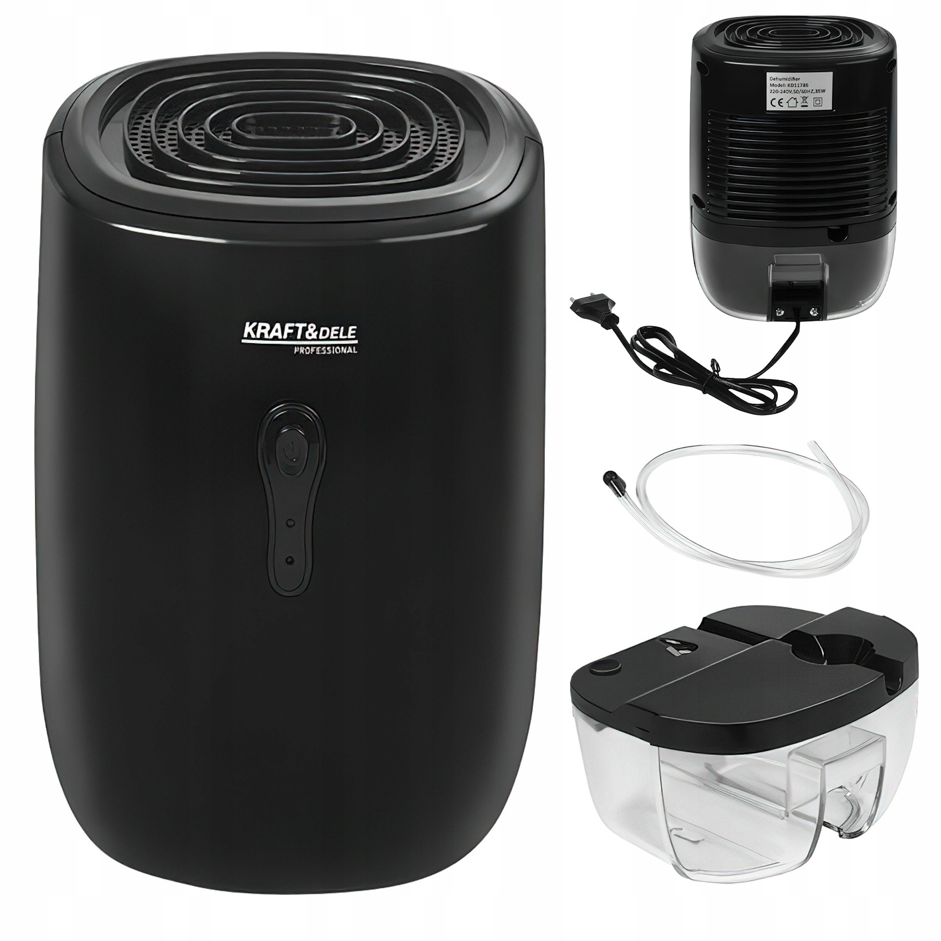 Osuszacz Powietrza Pochłaniacz Wilgoci 330 ml / 24 h 800 ml 35W Kraft&Dele