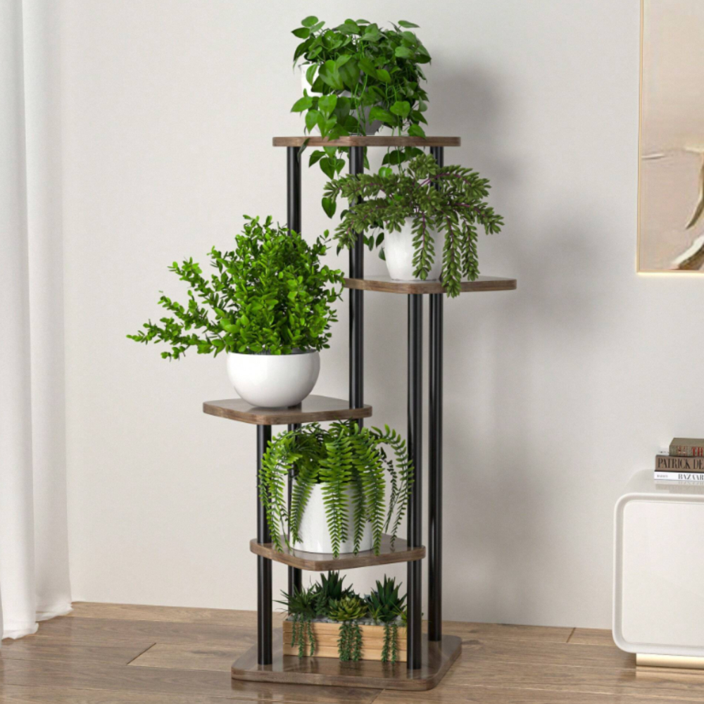 KWIETNIK NA KWIATY STOJAK METALOWY STOJĄCY LOFT ROŚLINY REGAŁ 106 CM [KWIETNIK1]