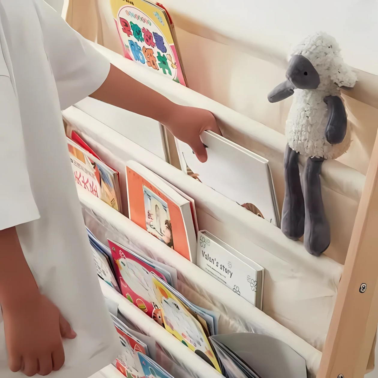 REGAŁ PÓŁKA NA KSIĄŻKI BIBLIOTECZKA DREWNIANA SZEROKOŚĆ 75 CM [REGAL2]