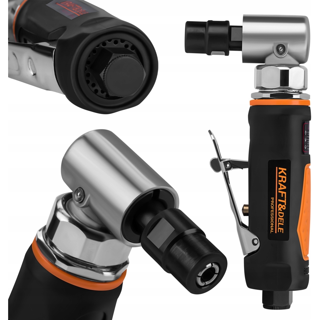 Szlifierka Pneumatyczna Kątowa 90 PSI 21.000 RPM 5,25 CFM Kraft&Dele