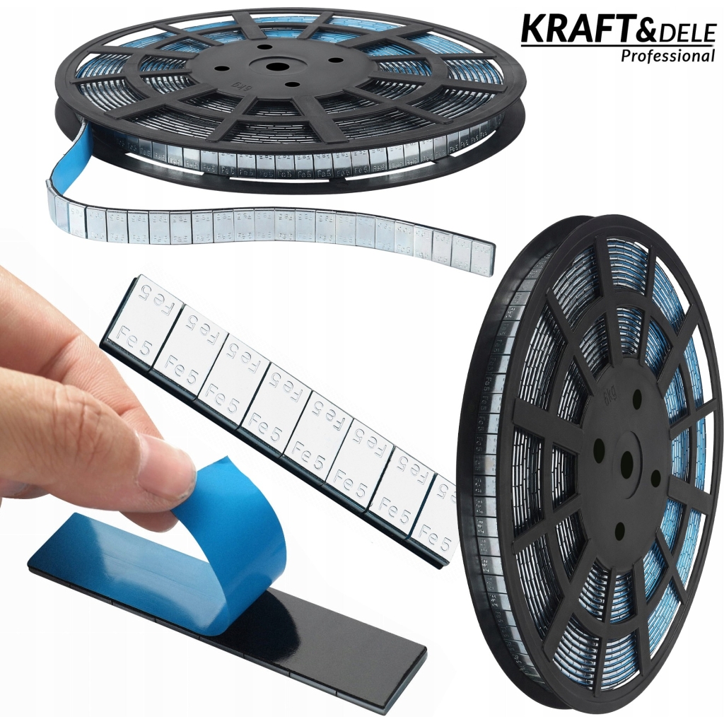 Ciężarki Klejone Powlekane Cynkiem 5g x 1200 Sztuk Felg Rolka Kraft&Dele