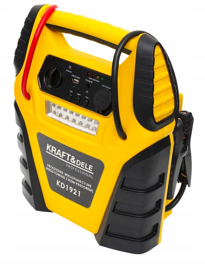5W1 JUMP STARTER PROSTOWNIK ROZRUCH POWERBANK KOMPRESOR 17 Ah ŁADOWARKA LED