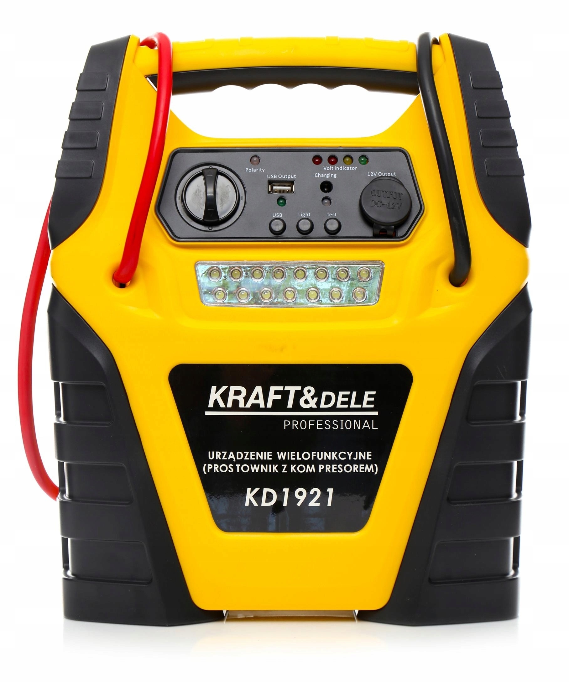 5W1 JUMP STARTER PROSTOWNIK ROZRUCH POWERBANK KOMPRESOR 17 Ah ŁADOWARKA LED