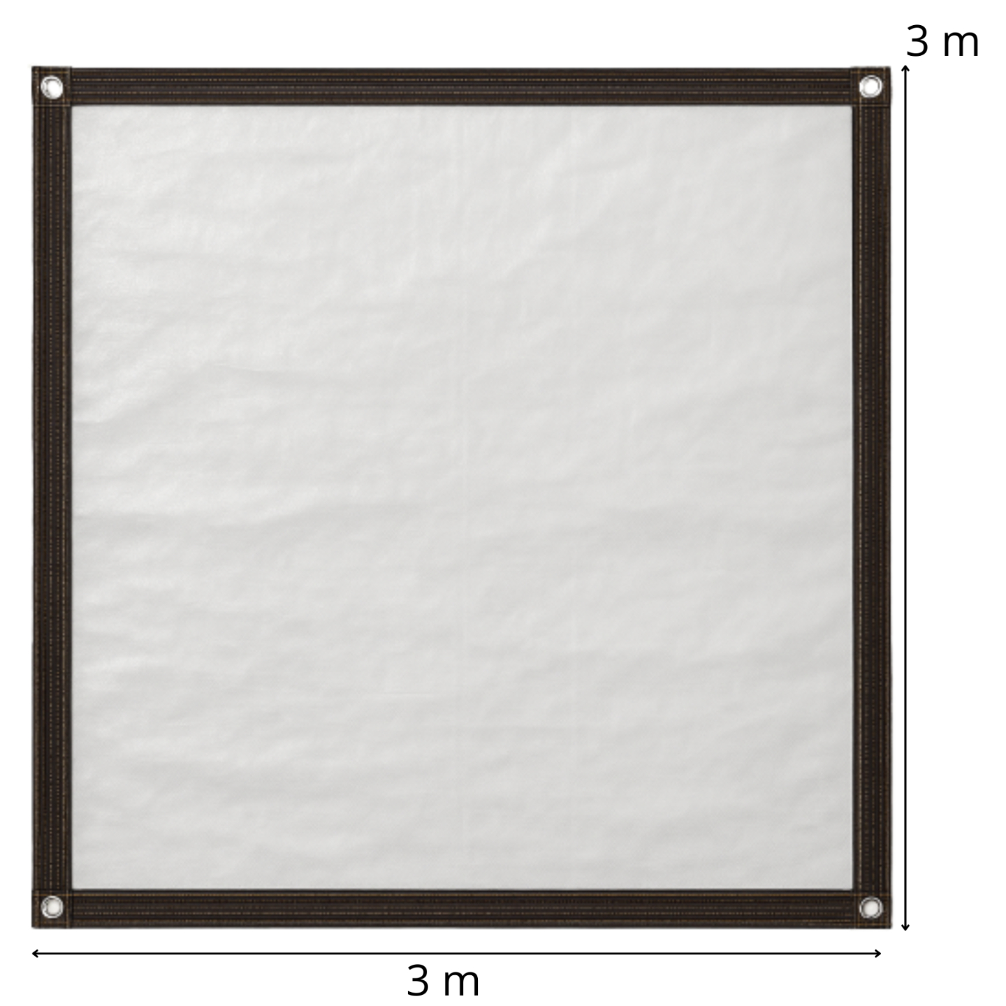 PLANDEKA PRZEZROCZYSTA 3x3m 210g/m2 [PLANDEKA4]