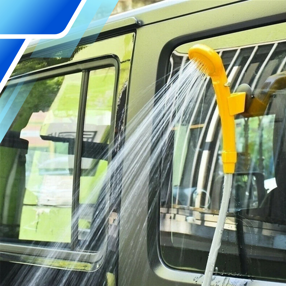 Prysznic turystyczny kempingowy przenośny biwakowy zasilany 12V samochodowy