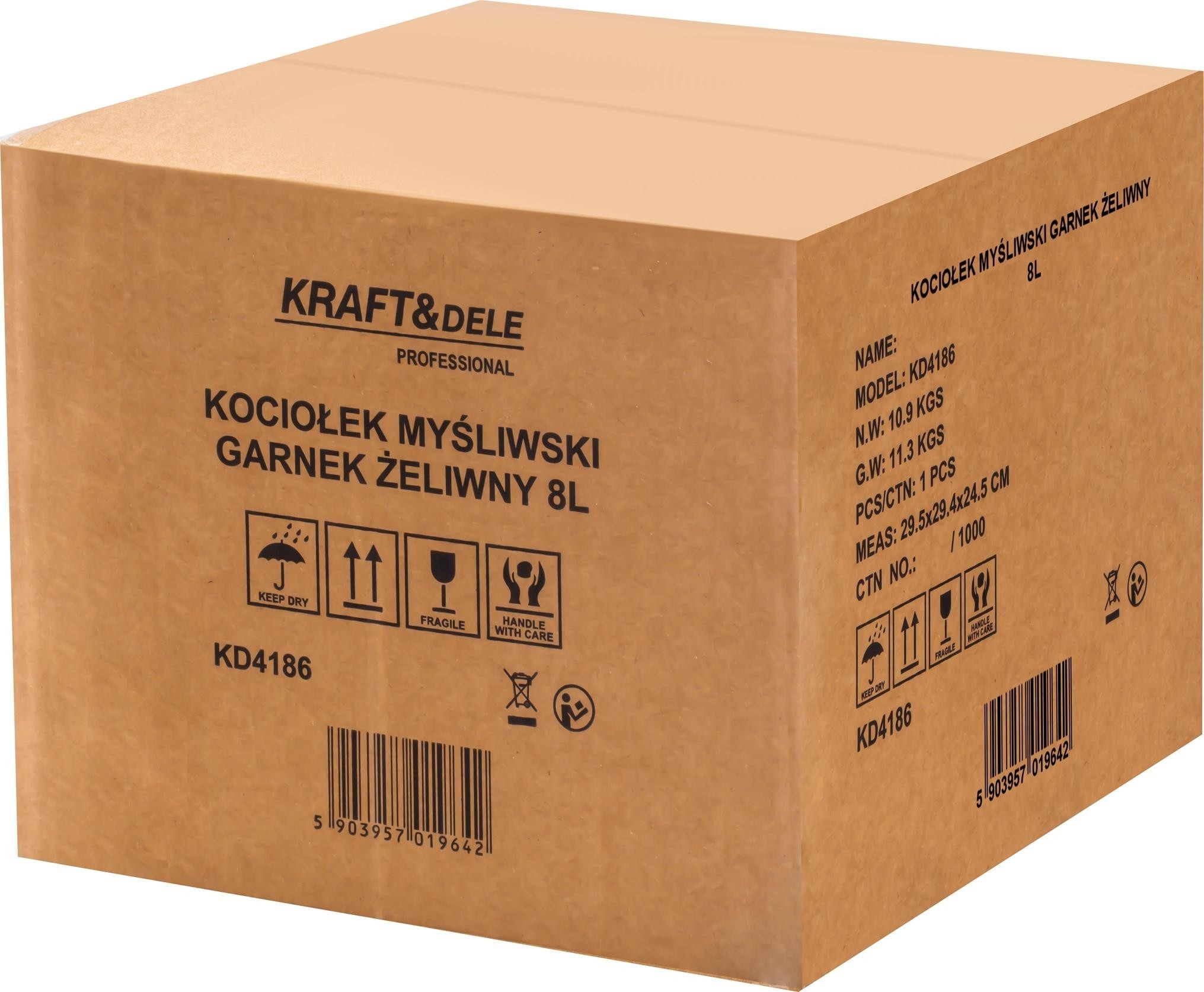 Kociołek myśliwski / Garnek żeliwny 8L KD4186