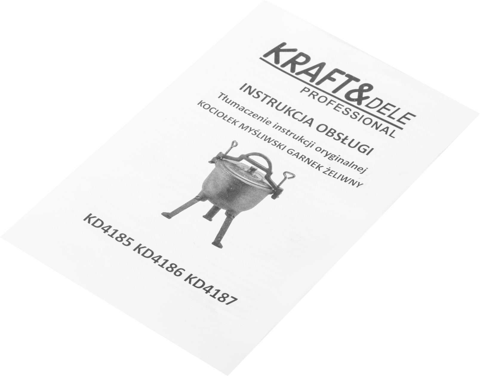 Kociołek myśliwski / Garnek żeliwny 4L KD4185