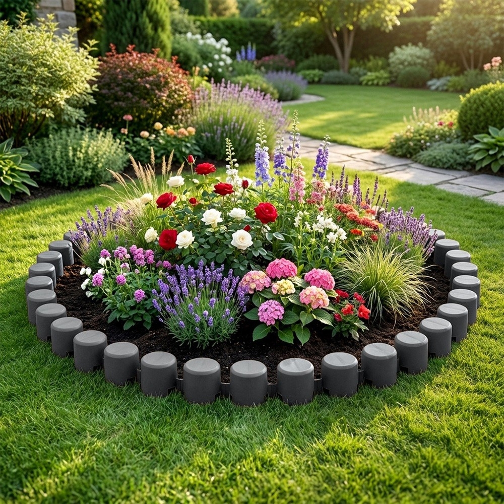 Palisada ogrodowa szara 55 cm 8 szt.