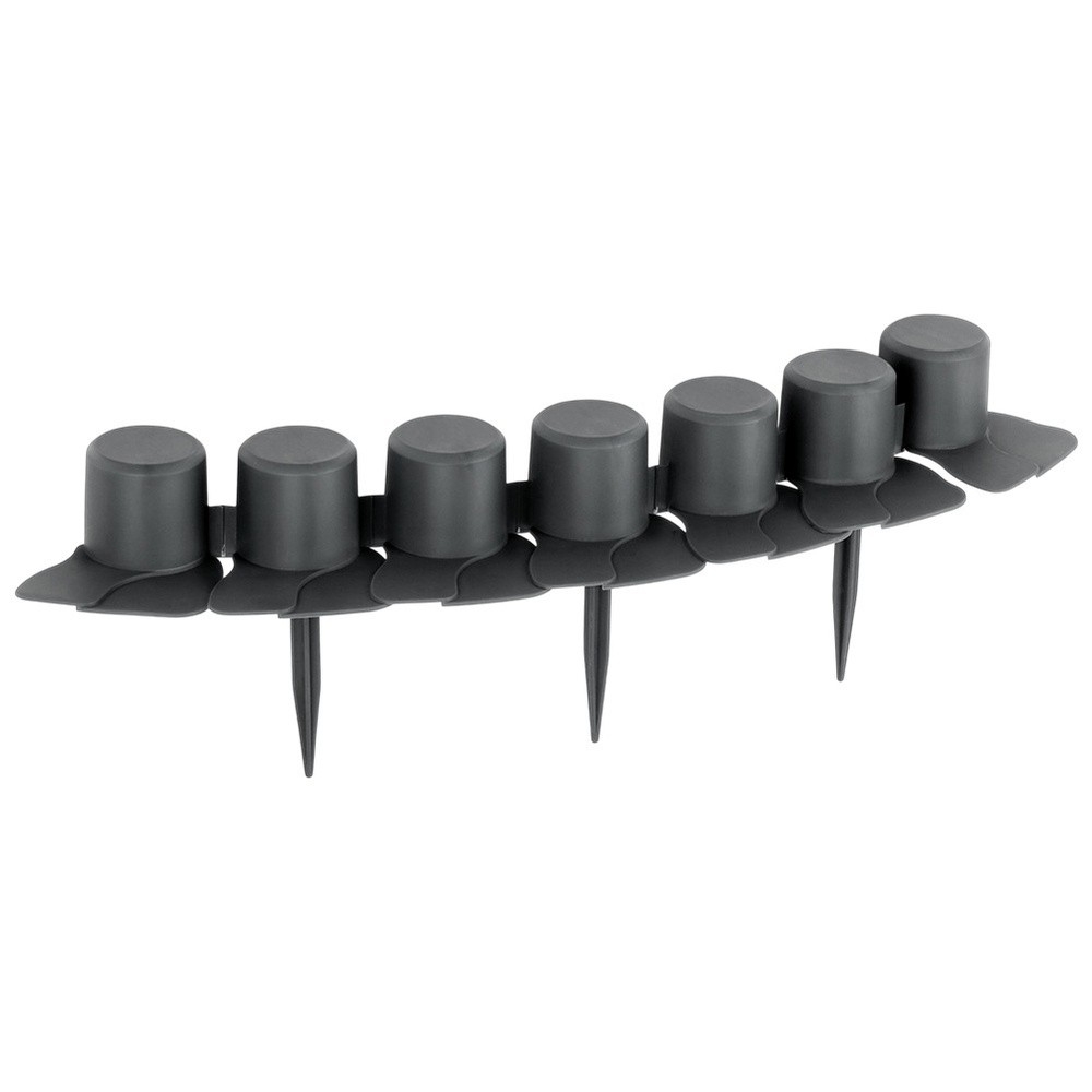 Palisada ogrodowa szara 55 cm 12 szt.