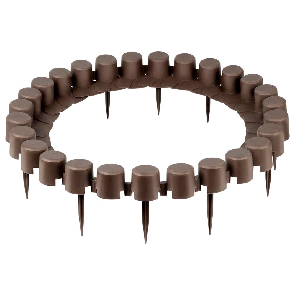 Palisada ogrodowa brązowa 55 cm 8 szt.