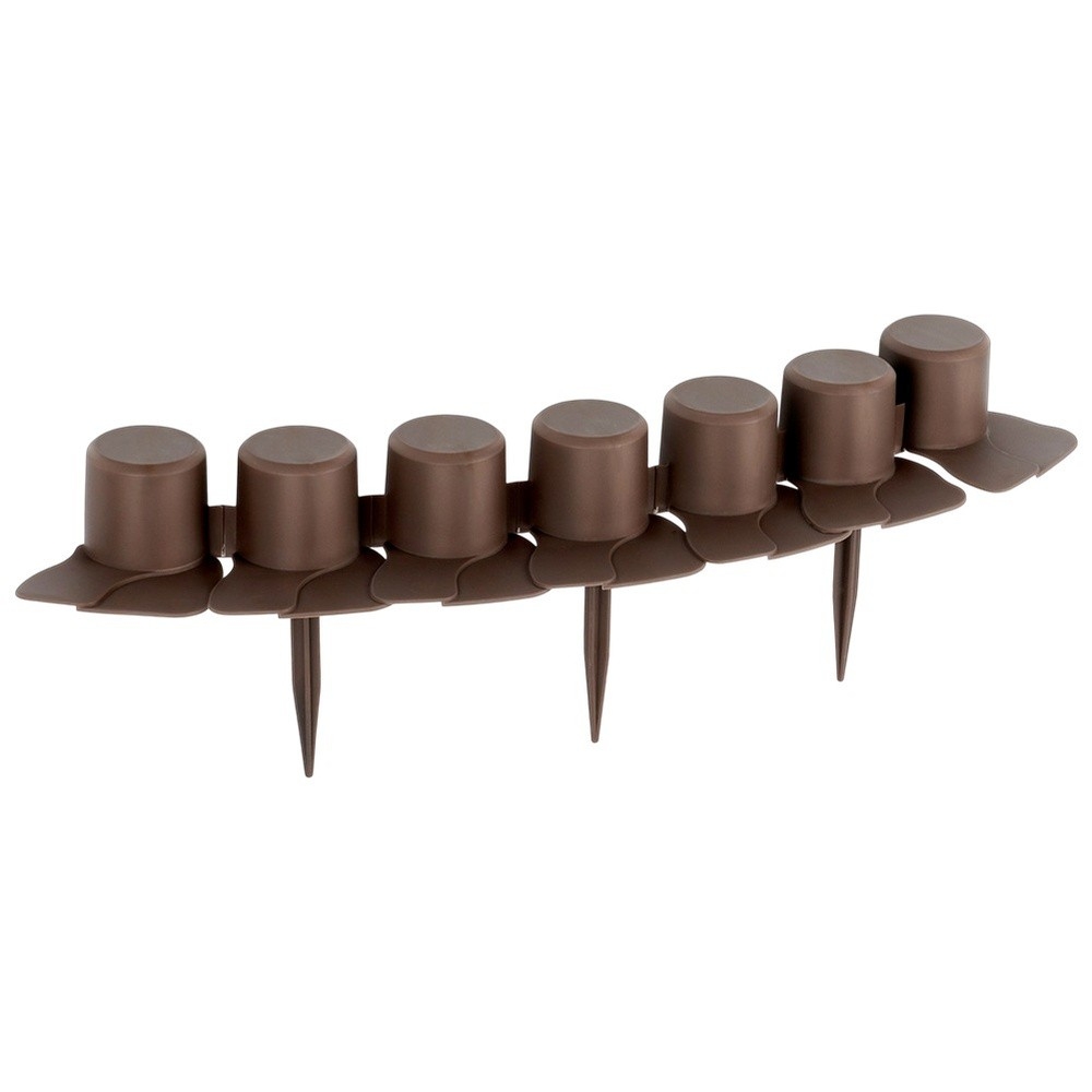 Palisada ogrodowa brązowa 220 cm 4 szt.