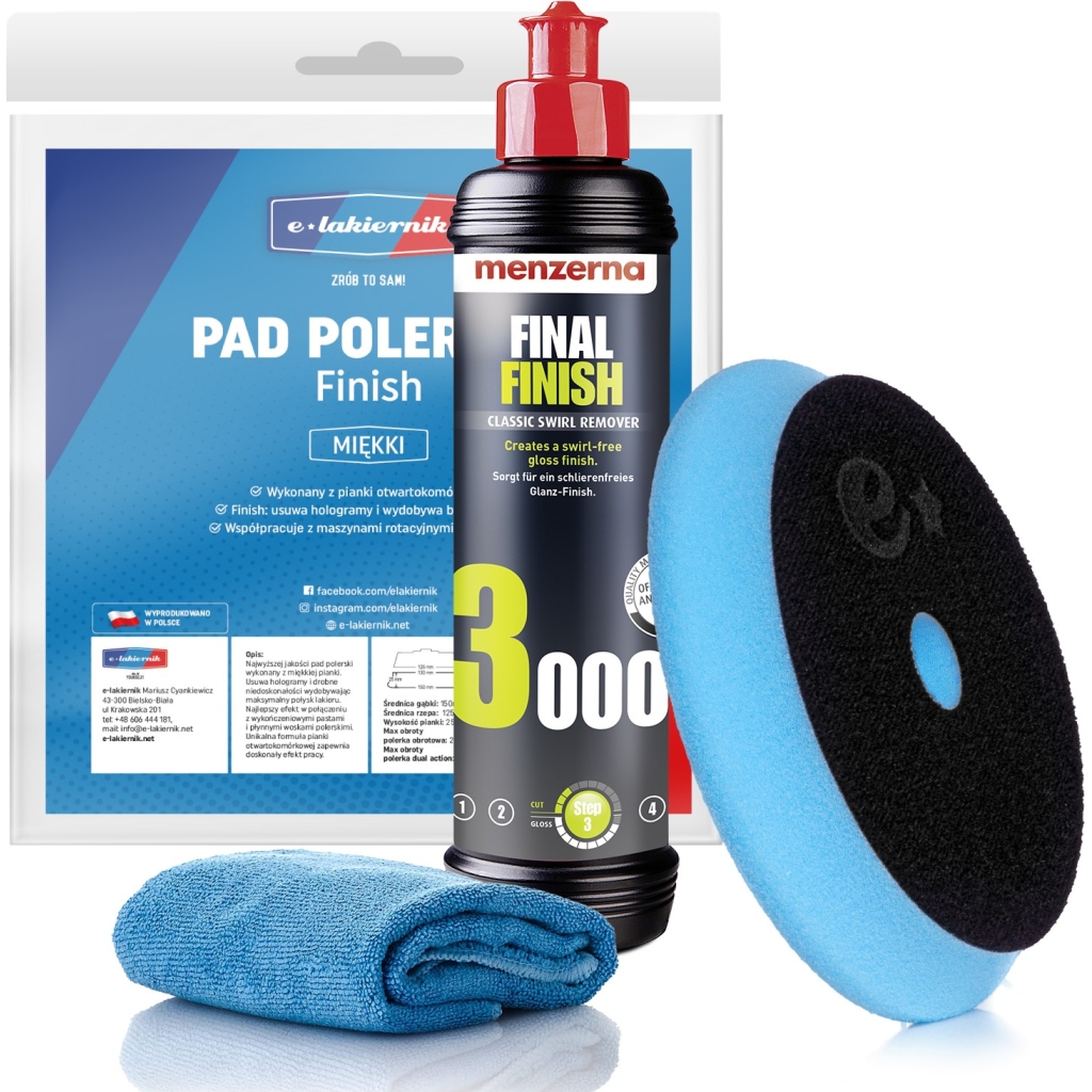 Pasta Polerska do Lakieru Menzerna FF 3000 Pad Polerski Finish E-lakiernik