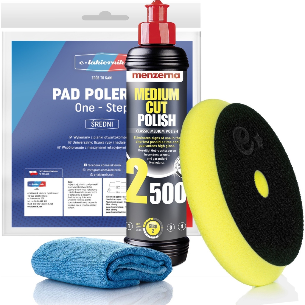 Pasta Polerska do Lakieru Menzerna MCP 2500 Pad Polerski Średni E-lakiernik