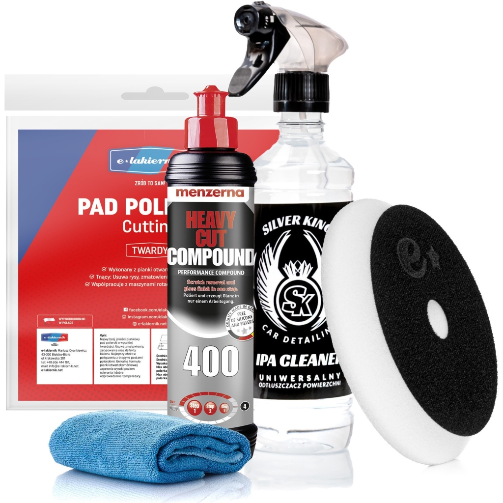 Pasta Polerska Menzerna HCC 400 Pad Polerski Twardy + Ipa Cleaner