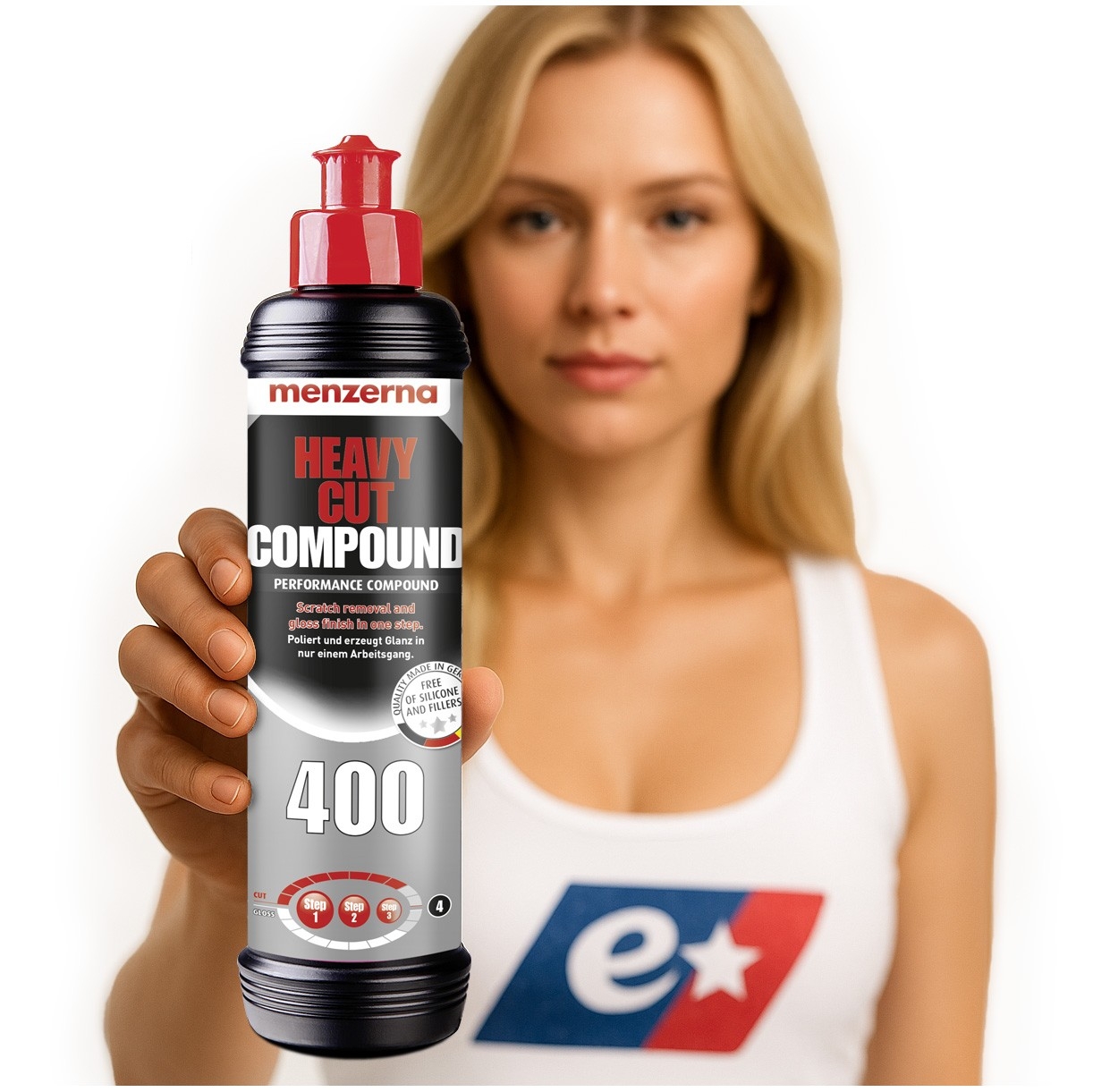Pasta Polerska Menzerna do Lakieru HCC 400 One Step Korekta Rys 250ml