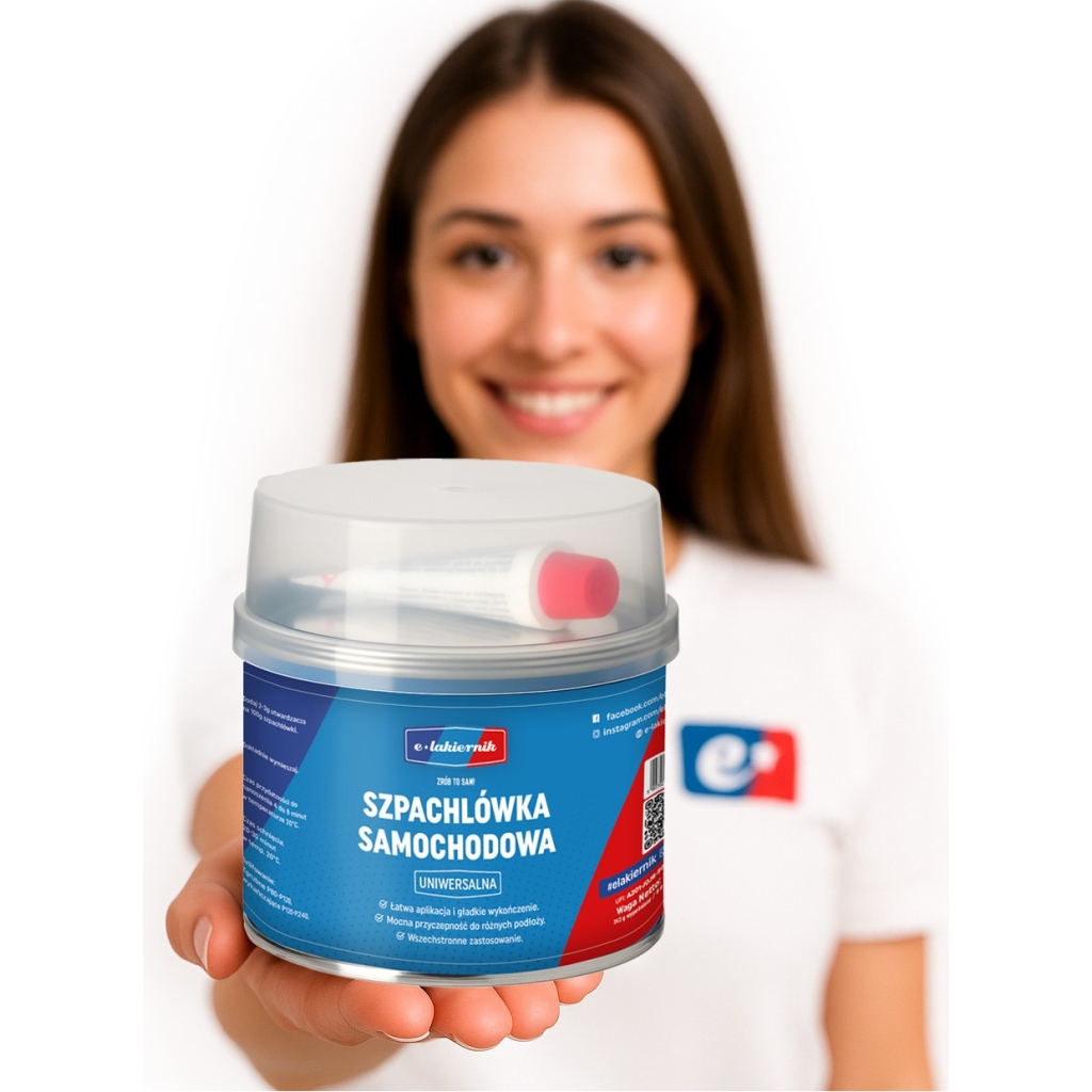 Szpachlówka Uniwersalna Wypełniająca e-lakiernik 0,25kg Samochodowa