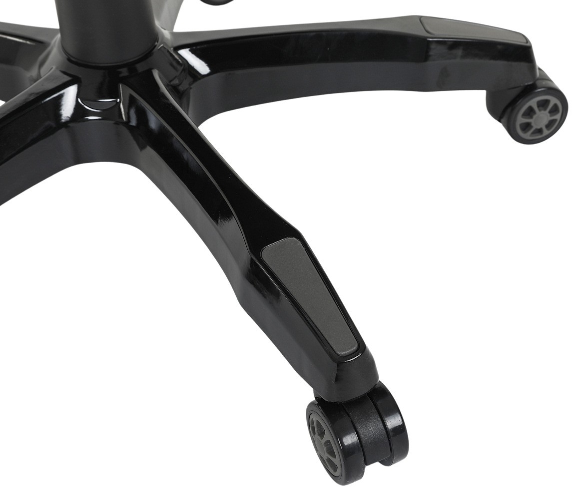Deus X-Stream Fotel gamingowy z tkaniny z podnóżkiem i regulowanymi poduszkami – ciemnoszary, ergonomiczny, kółka kauczukowe