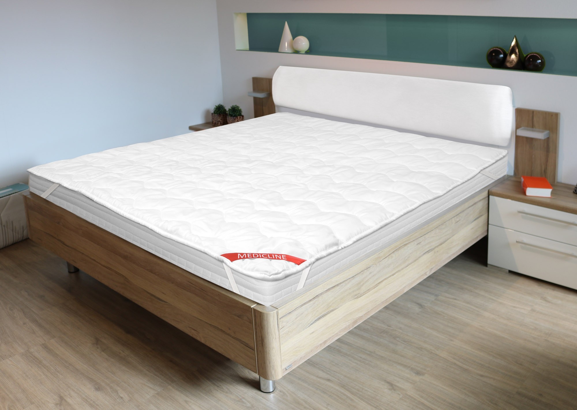 Nakładka / ochraniacz na materac pikowana niciowo premium 160x200cm biała