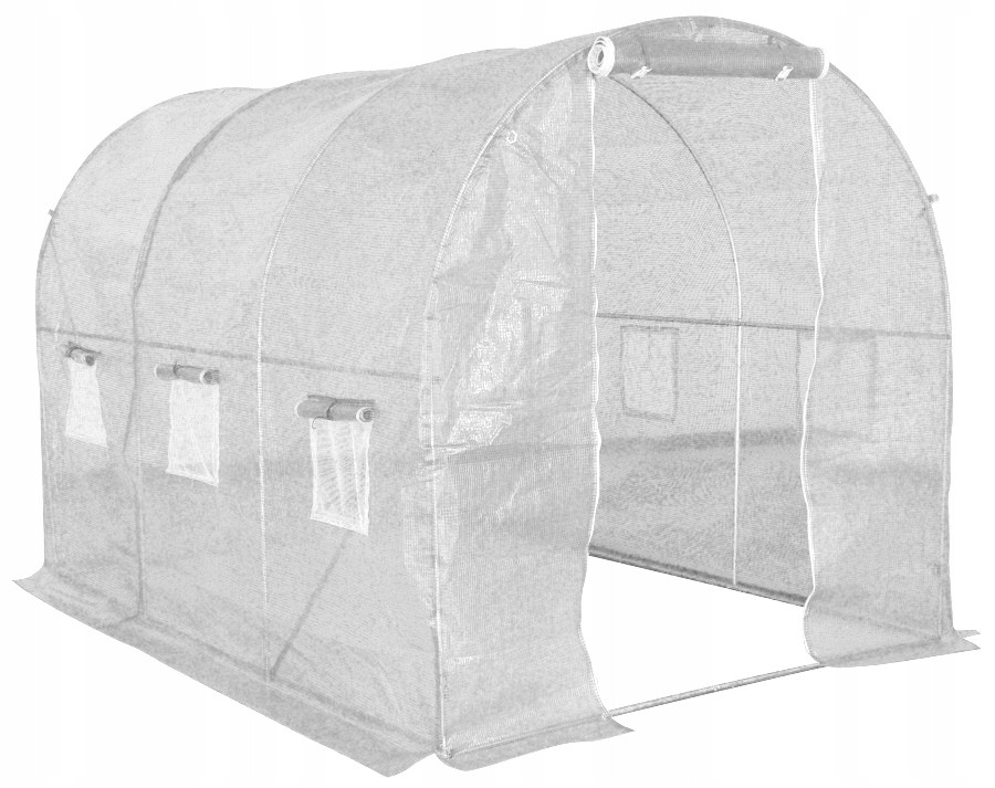 TUNEL OGRODOWY FOLIOWY 3x2x2m BIAŁY,