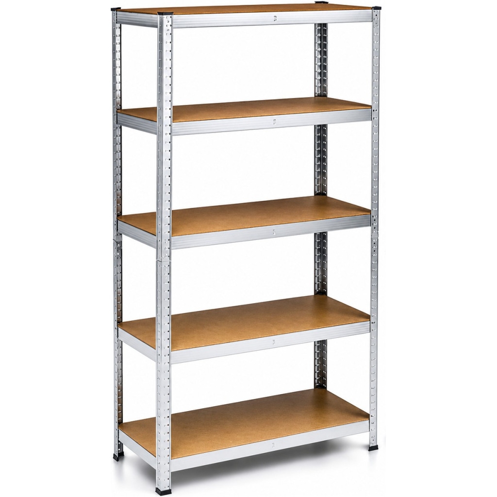 Mocny Regał Magazynowy Metalowy 875kg 5 Półek Garażowy 180x90x40