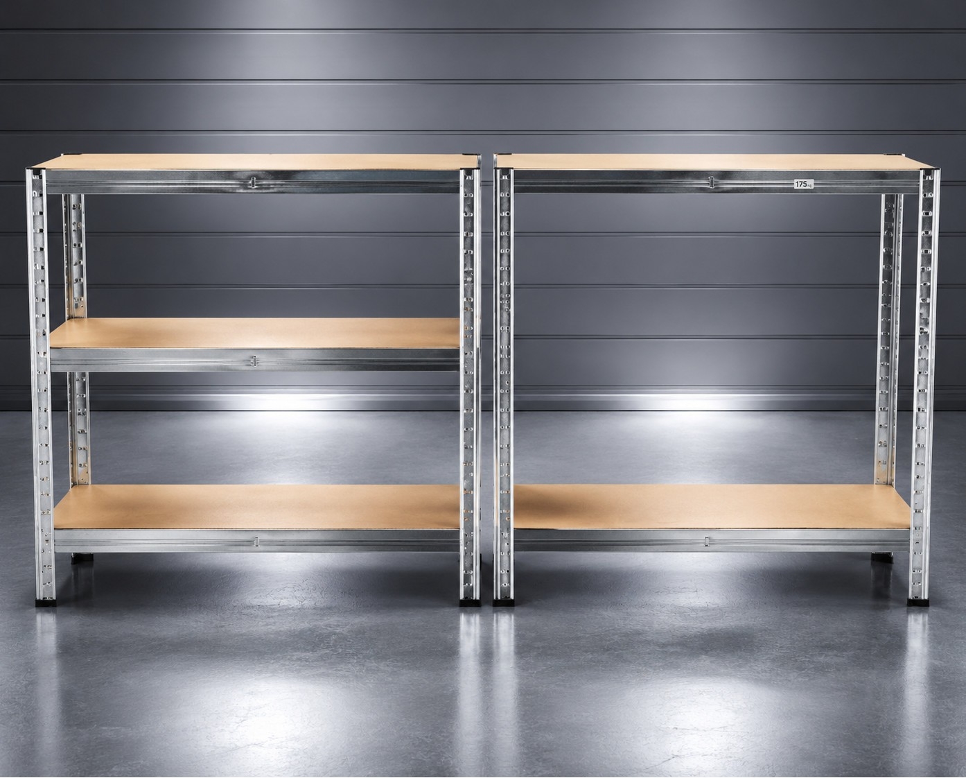 Mocny Regał Magazynowy Metalowy 875kg 5 Półek Garażowy 180x90x40