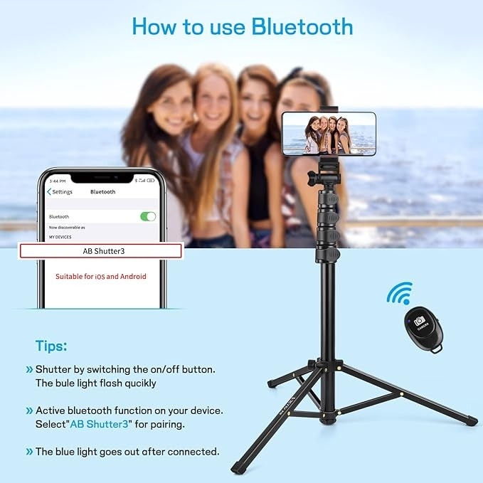 Statyw do smartfona aluminiowy 2 w 1, selfiestick , Victiv P10
