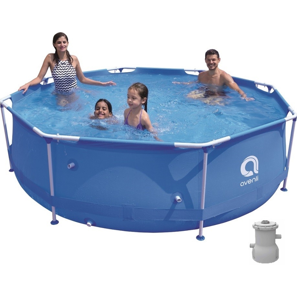 Basen Ogrodowy Sirocco Blue 300x76 cm Stelażowy Pompa Filtr