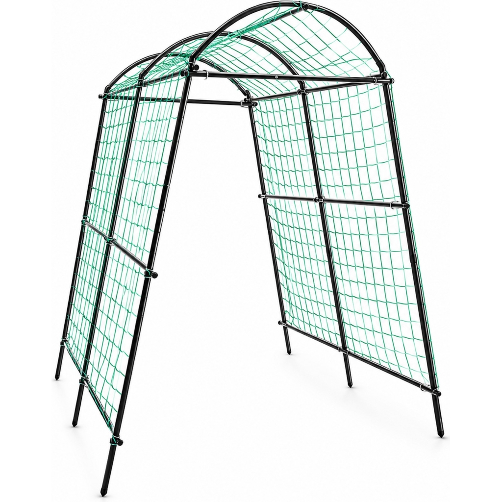 Pergola Ogrodowa 230 cm Stelaż Pod Róże Pnącza Metalowa